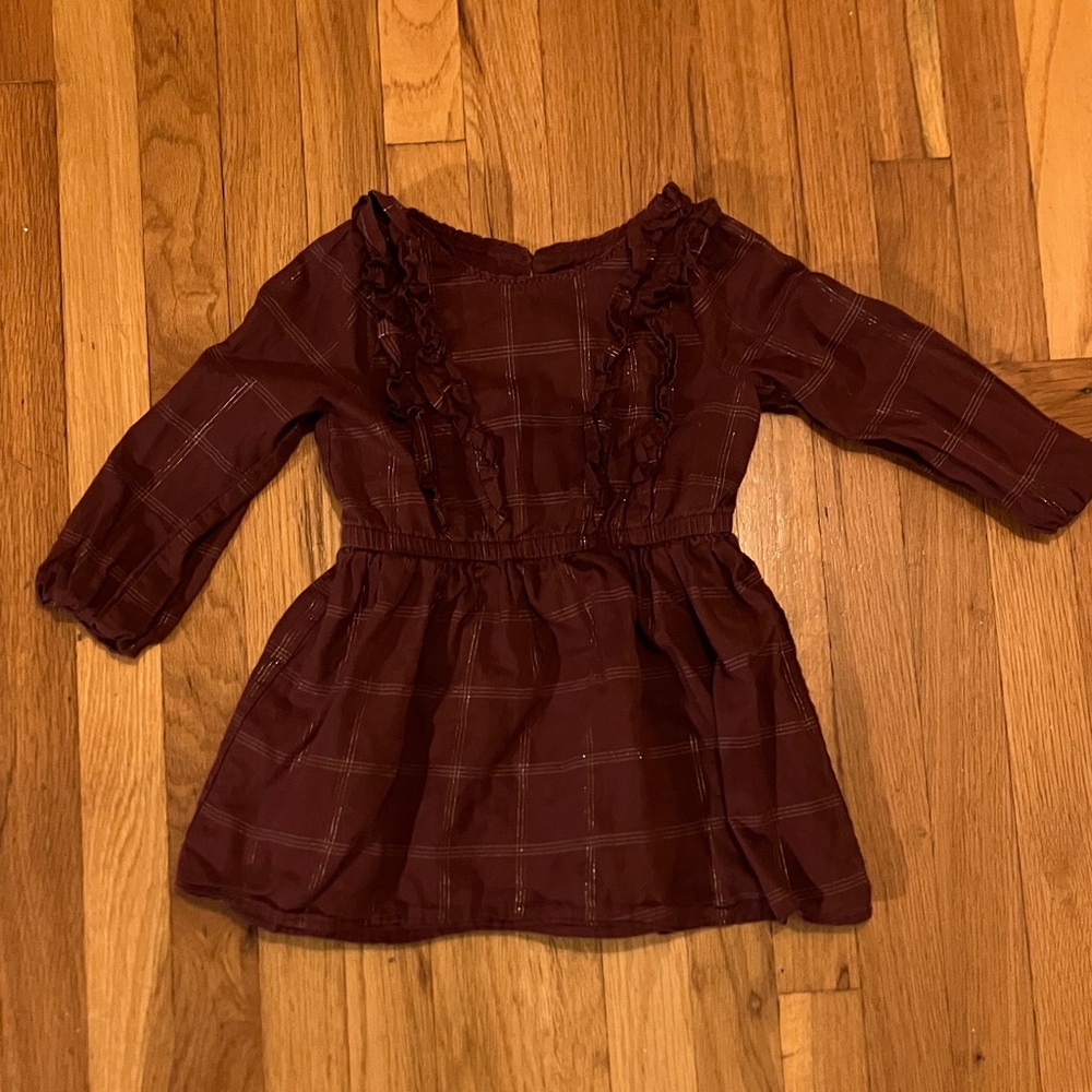 3T Art Class Deep Burgundy Dress